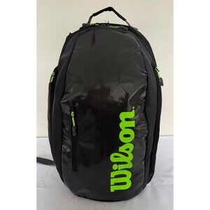 Wilson Super Tour Pro Tennis Backpack Bag Black Green